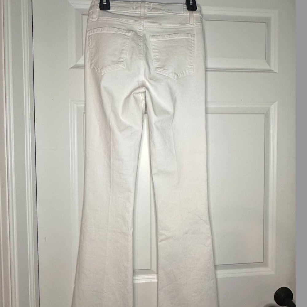 PAIGE High Rise Laurel Canyon Petite Bootcut Jeans – Crisp White, Size 26 (NWT) - Picture 2 of 5